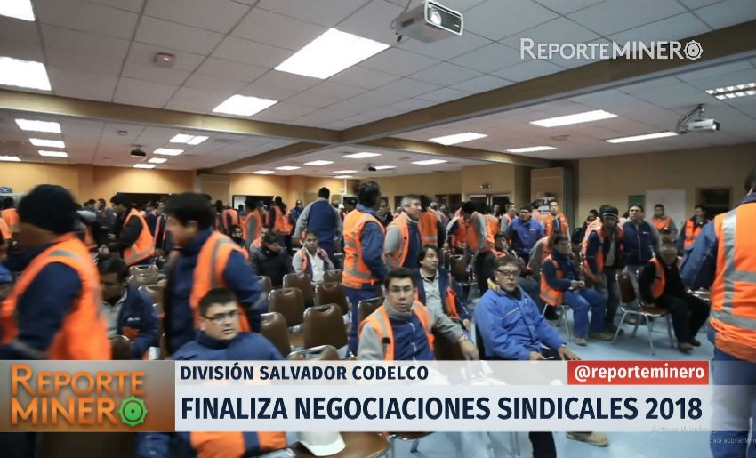 VIDEO - Trabajadores de División Salvador cierran con éxito negociaciones con Codelco