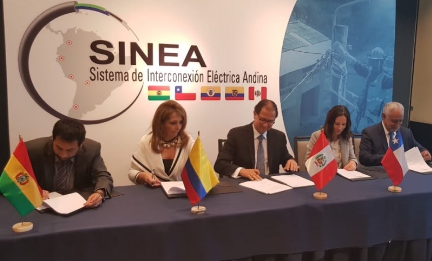 Chile participó en Reunión Ministerial del Sistema de Interconexión Eléctrica Andina