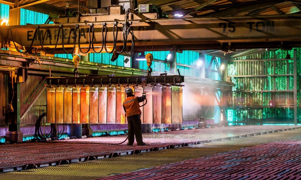 Consumo mundial de cobre refinado aumentó 11,6% anual desde el año 2000