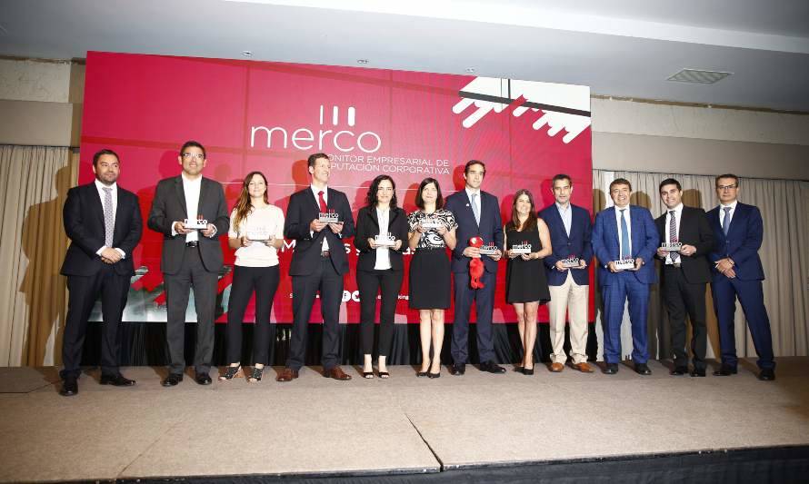 Empresas con mejor reputación corporativa son premiadas en la nueva edición del estudio Merco Empresas y Líderes Chile
