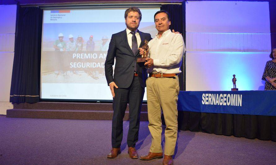 ENAMI recibió premio anual de Seguridad Minera