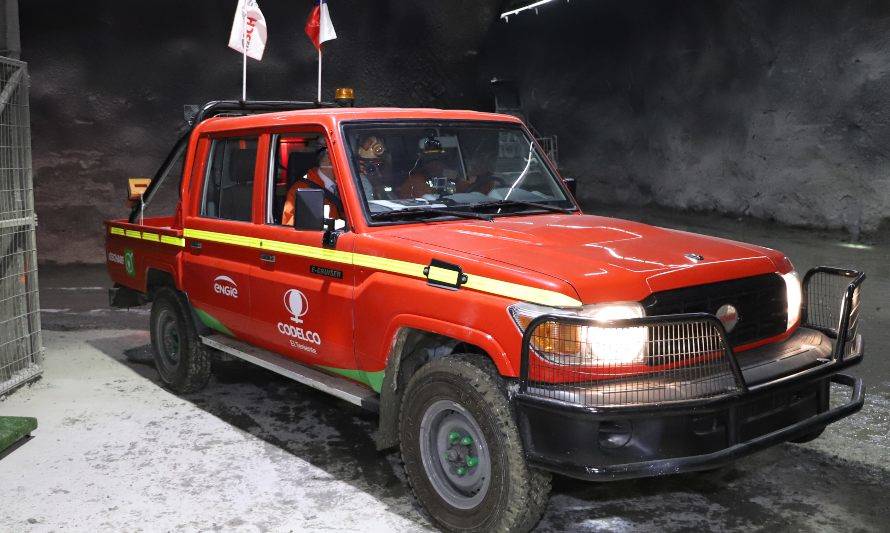 Codelco estrenó la primera camioneta eléctrica minera de la industria local