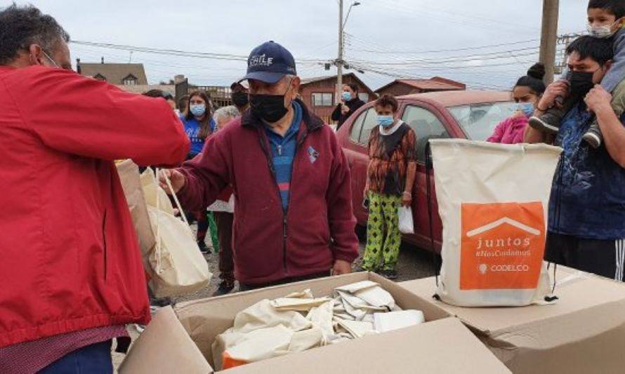 Más de 9.500 hogares de Quintero y Puchuncaví fueron beneficiados con kits sanitarios
