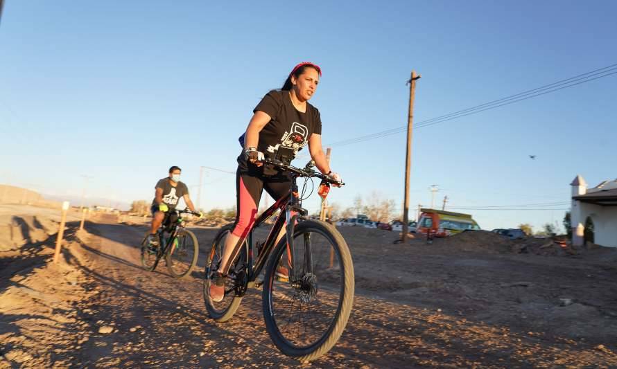 Comunidad de María Elena inaugura su primera ciclovía