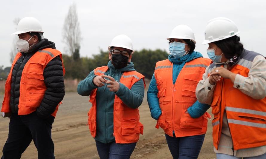 Dirigentes sociales participan en visita a las obras del Parque Eólico Mesamávida 