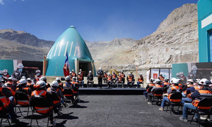 Codelco inaugura Sistema Traspaso Mina Planta de la División Andina