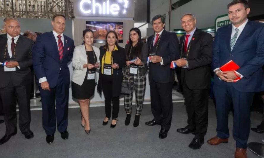 ProChile y ejecutivos locales inauguran el pabellón chileno en Expomina Perú