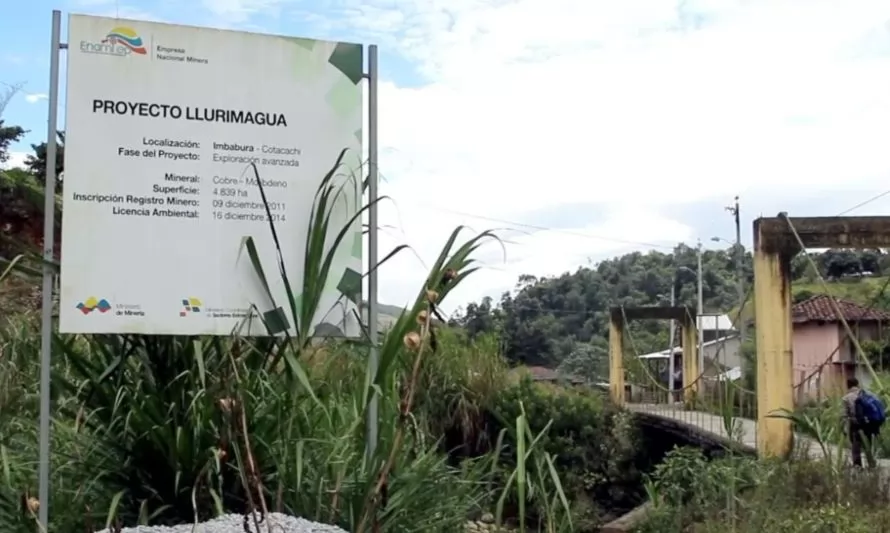 Codelco aplaza por cuarta vez arbitraje con Ecuador por proyecto minero Llurimagua