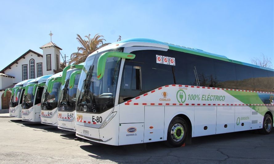 División Chuquicamata suma 40 buses eléctricos 