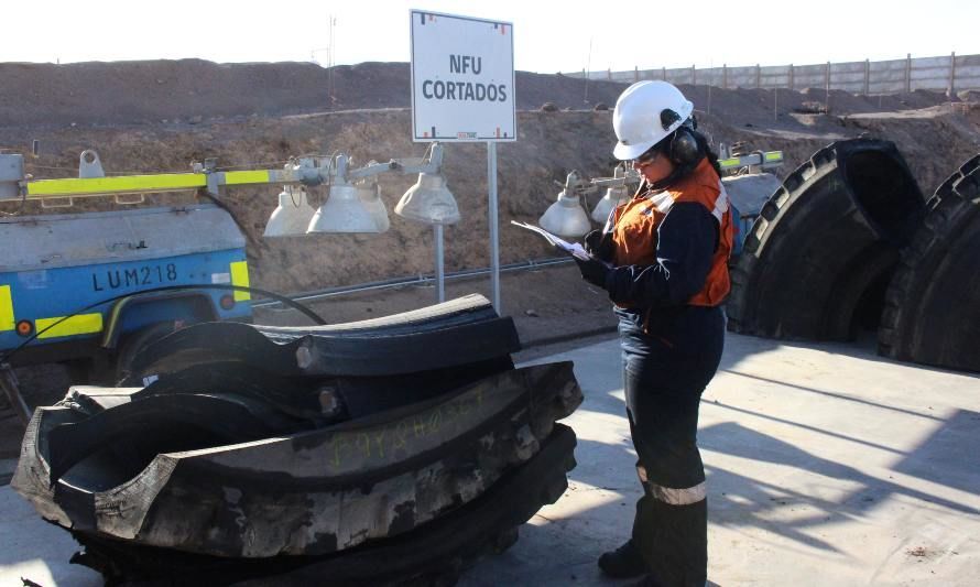 El Abra inicia reciclaje de neumáticos de camiones mineros bajo la Ley REP