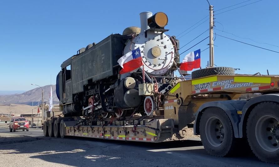 Codelco Salvador hará entrega de centenaria locomotora a comunidad potrerillana en el Día de los Patrimonios
