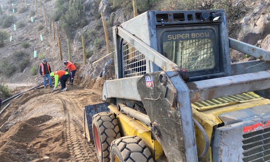 Codelco Andina inició la construcción de nuevos miradores en el Cerro de la Virgen en Los Andes