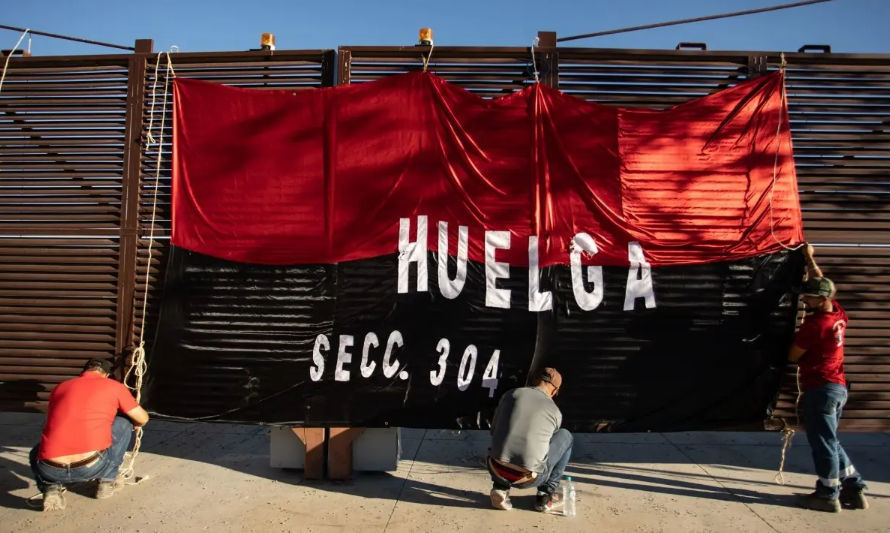 Huelga iniciada por la sección 304 del Sindicato Nacional de Trabajadores Mineros, Metalúrgicos y Afines de la República Mexicana.