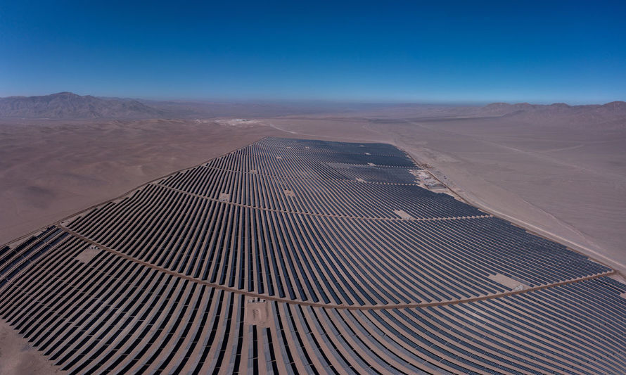 Planta Solar Capricornio de Engie Chile en la Región de Antofagasta.