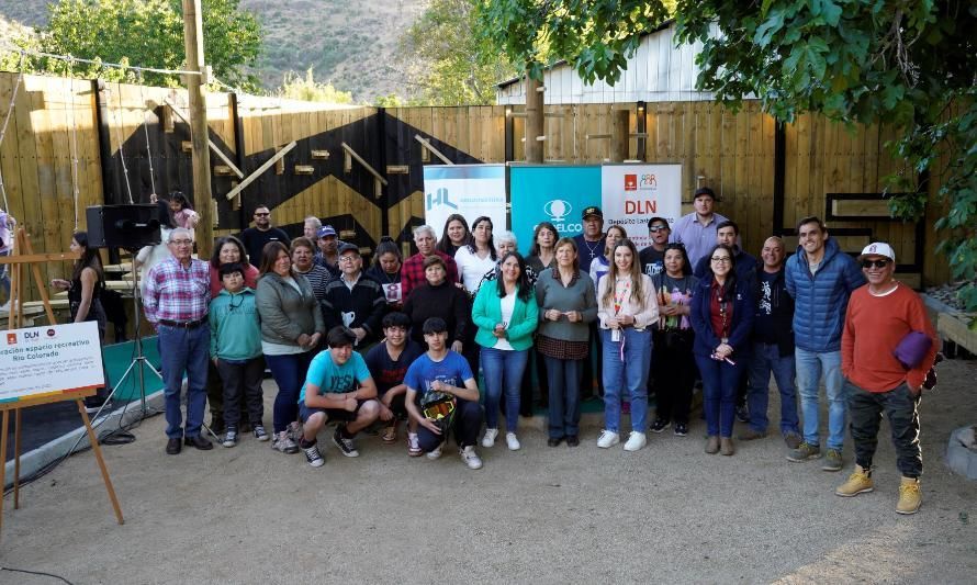 Codelco Andina entregó nuevo espacio recreativo a la comunidad de Río Colorado