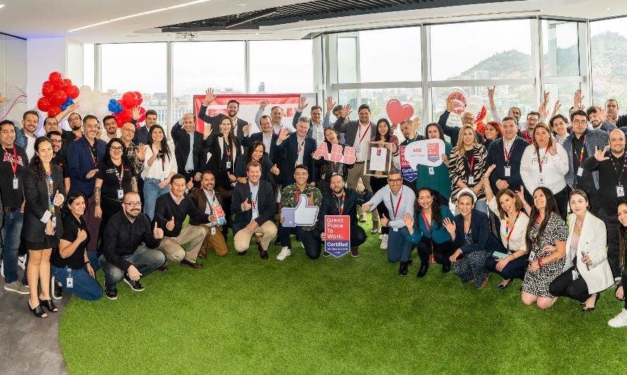 ABB en Chile obtiene certificación Great Place to Work 2023