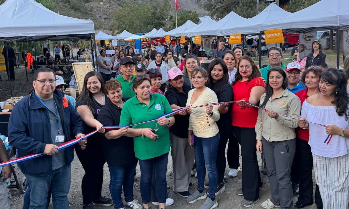 Codelco Andina realiza primera feria de emprendedores en Río Blanco