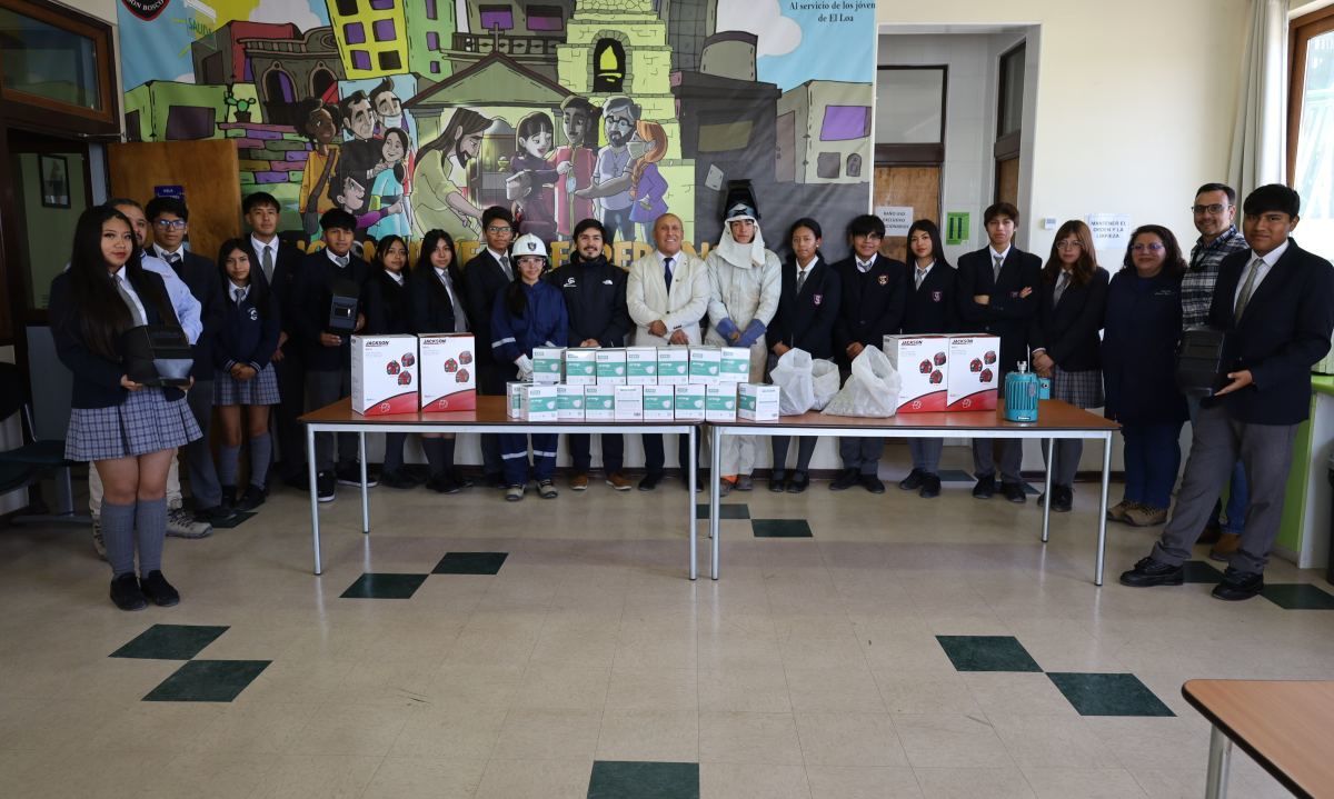 Minera El Abra donó material educativo e industrial a Colegio Don Bosco de Calama