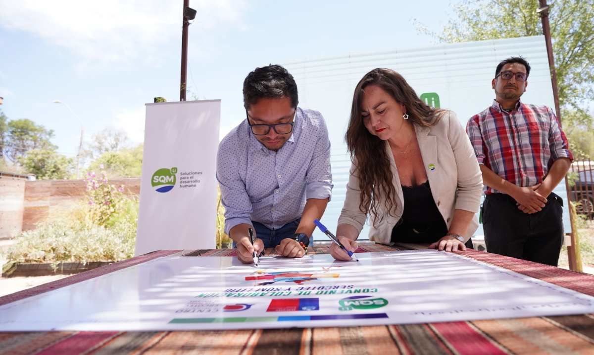 Sercotec y SQM Litio firman convenio de colaboración en beneficio de la economía de la comuna de San Pedro de Atacama