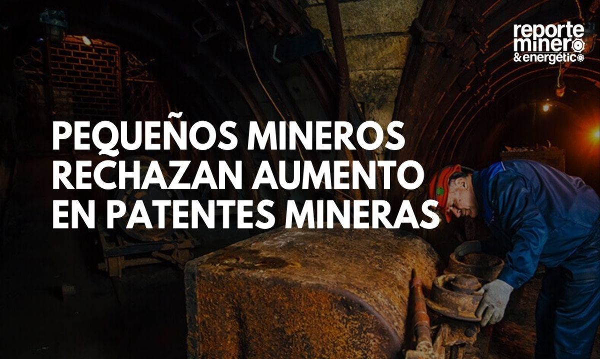 Pequeños mineros rechazan aumento en patentes mineras