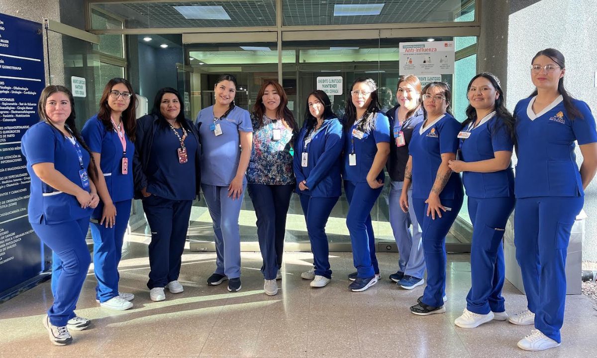 Alumnos del CFT Estatal de Calama realizan su práctica profesional en el Hospital del Cobre de Codelco