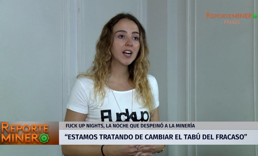 Organizadora del Fuck Up Nights: “Es genial que industrias rígidas como la minería se atrevan”