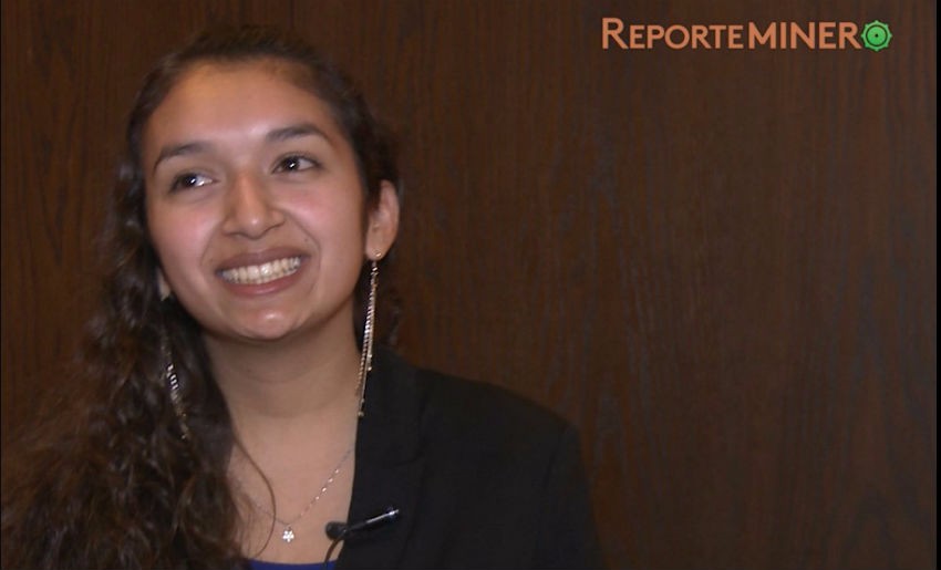 Camila Pinto, la joven estudiante de Beauchef que recibió la Beca “Mujer Minera 2017”