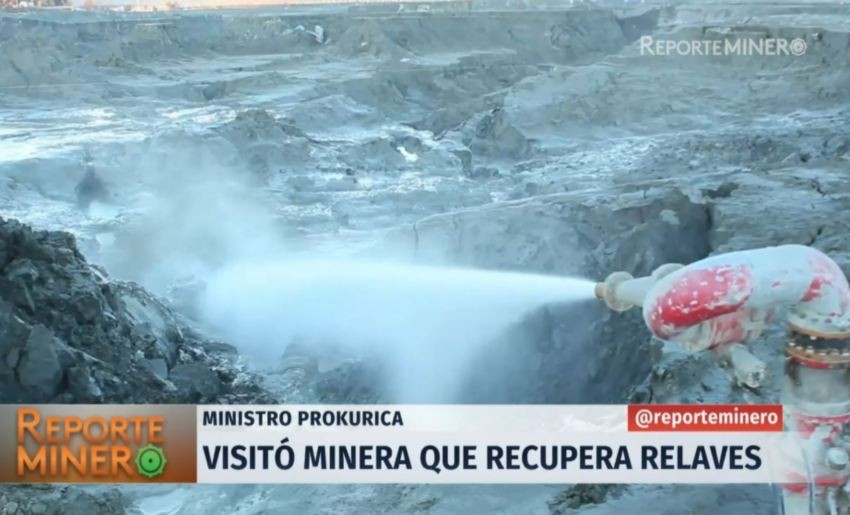 [VIDEO] Ministro Prokurica visitó minera que recupera relaves