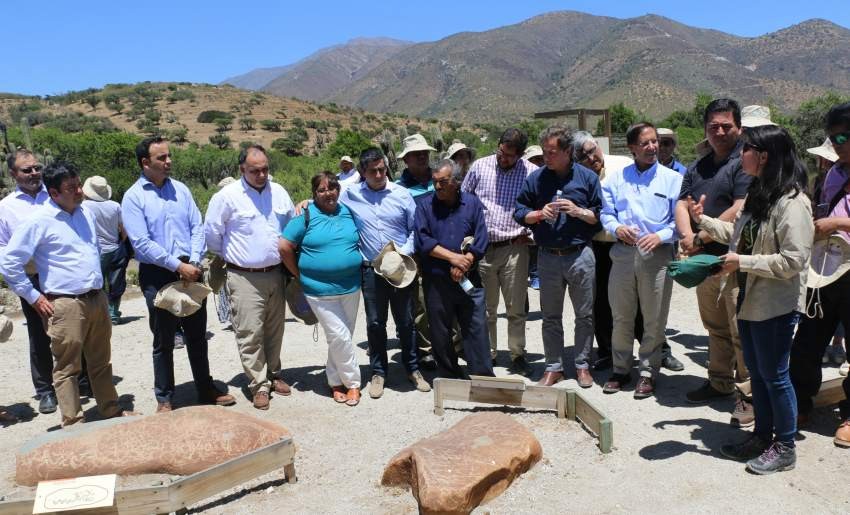 Minera Los Pelambres inaugura el mayor Parque Rupestre al aire libre de Chile