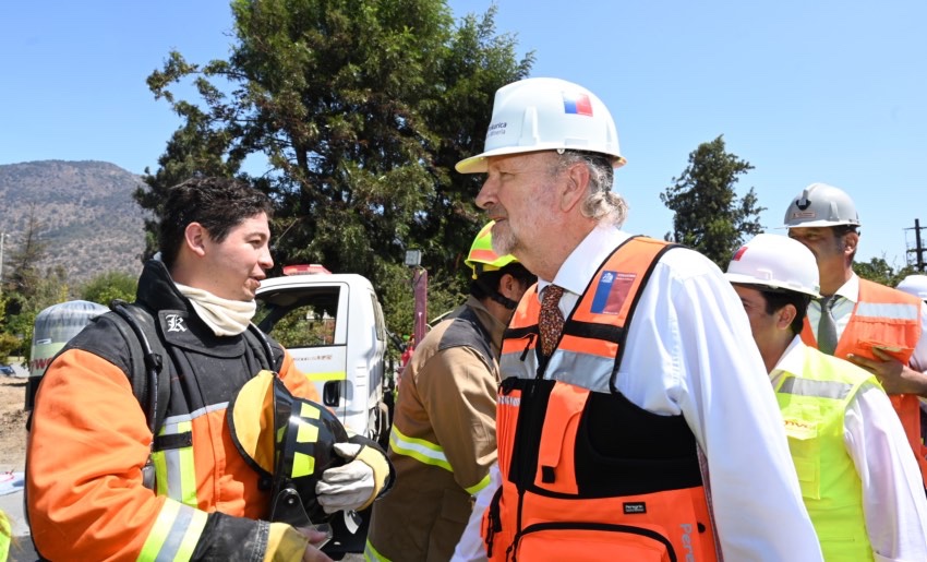 Minera Valle Central pone a disposición de la comunidad  su brigada de emergencias 