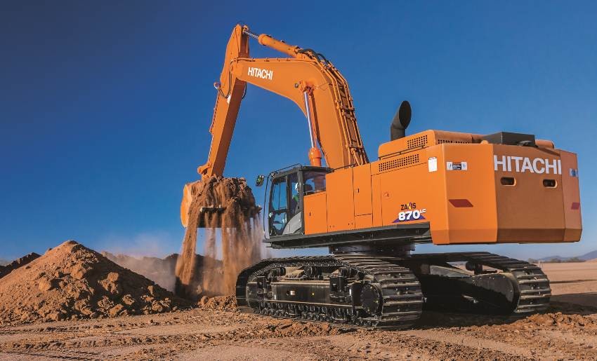 Conoce la excavadora hidráulica Hitachi Zaxis 870 LCS-5 que llegó a Chile