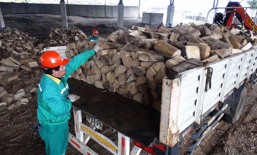 Menos contaminante: Entregan leña seca a organizaciones sociales de Nacimiento