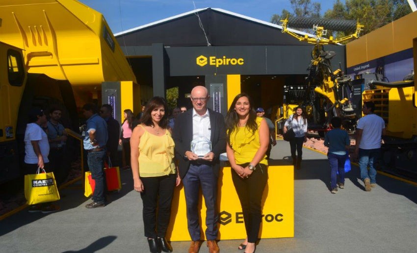 Epiroc recibió premio al mejor stand